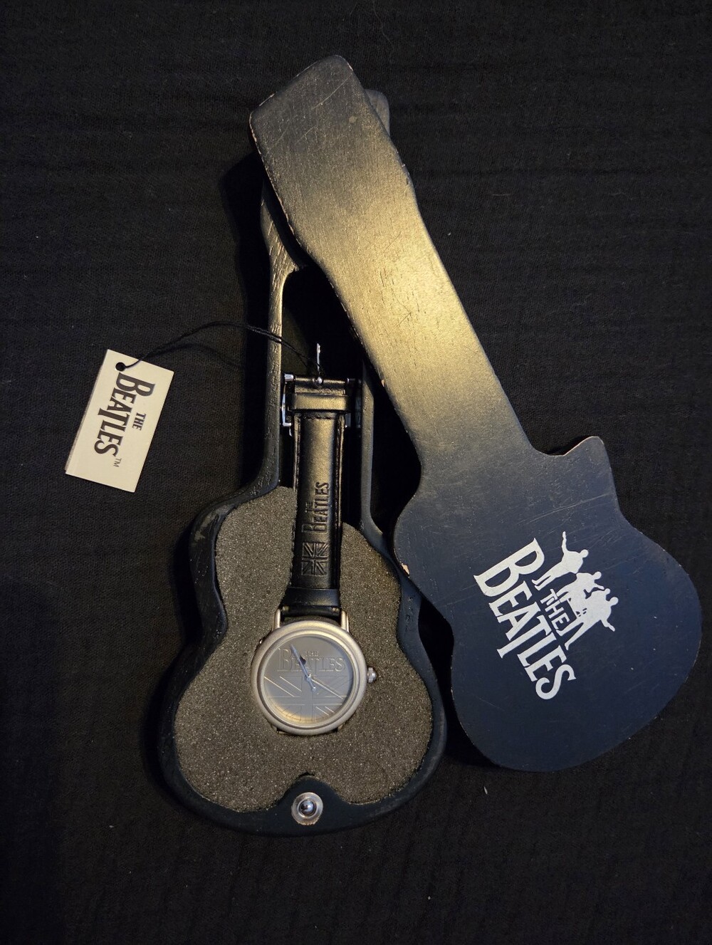 The Beatles Logo Guitar Case Watch - Black